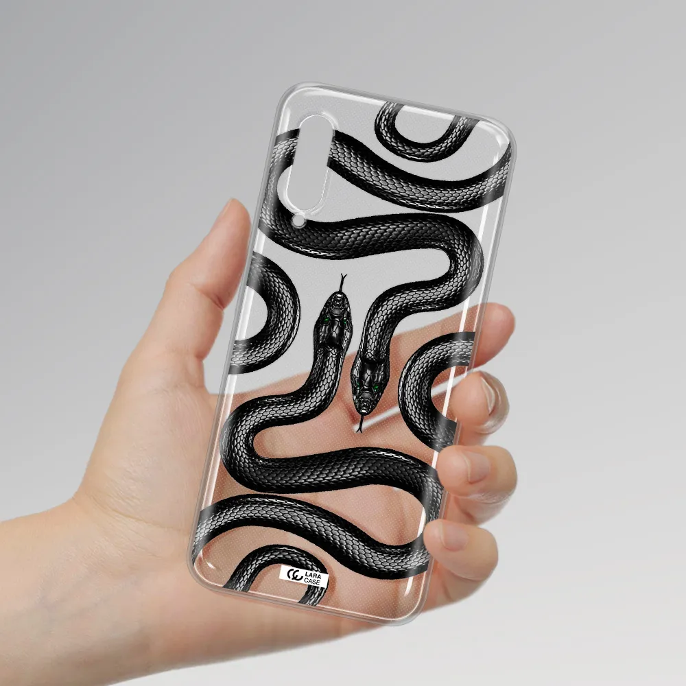 Black Snake Samsung A90 Clear TPU Case