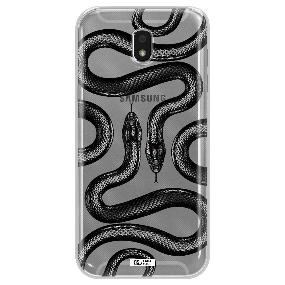 Black Snake Samsung J5 2017 Clear TPU Case