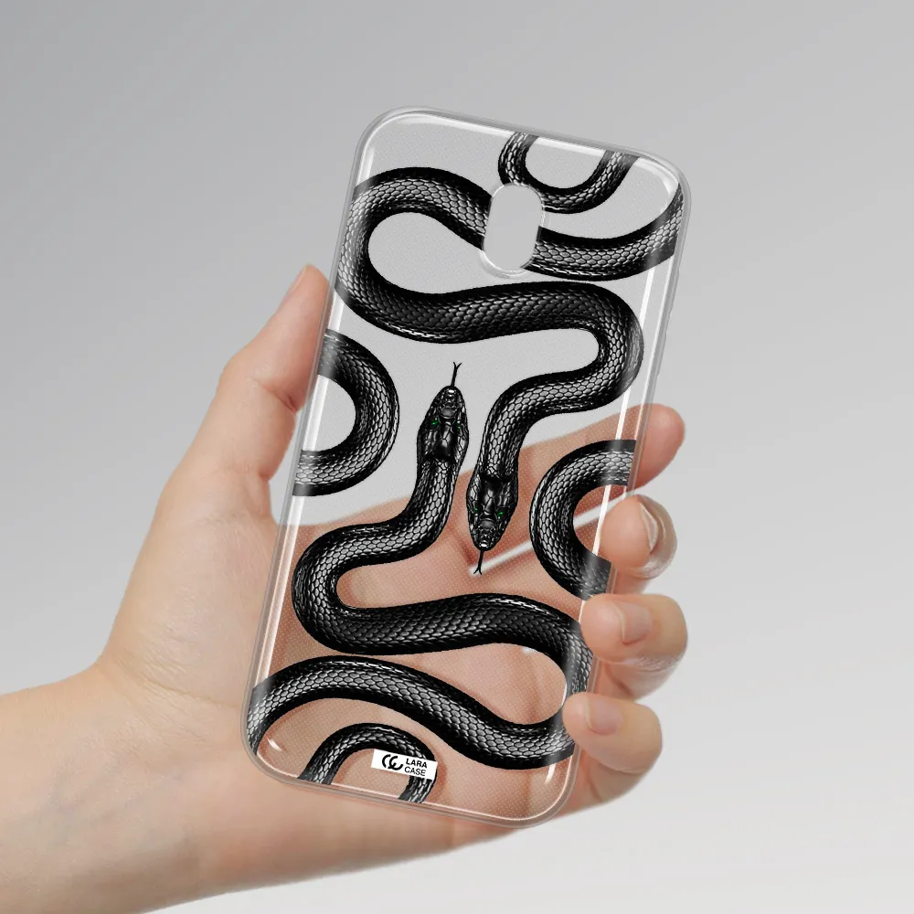 Black Snake Samsung J5 2017 Clear TPU Case