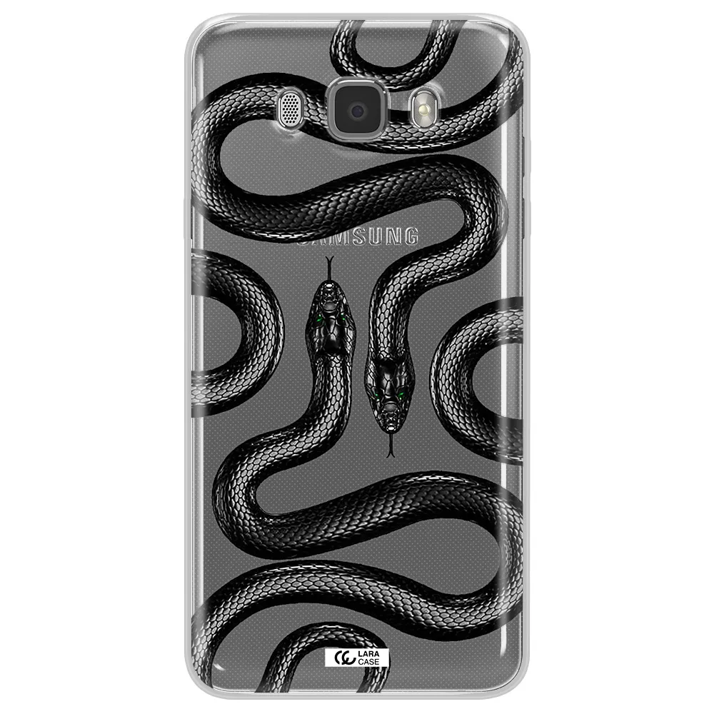 Black Snake Samsung J7 2016 Clear TPU Case