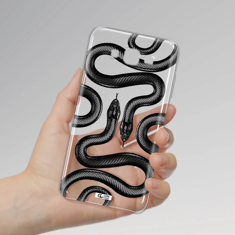 Black Snake Samsung J7 Core Clear TPU Case