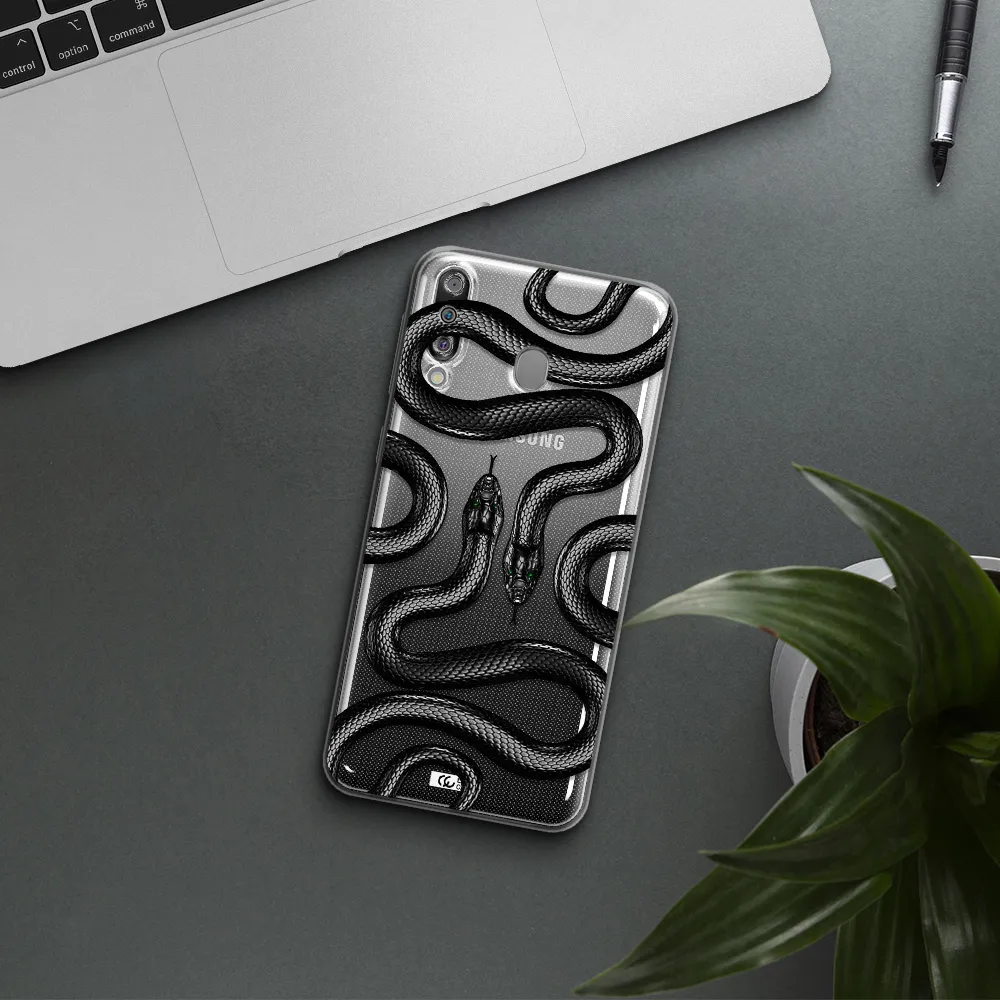 Black Snake Samsung M30 Clear TPU Case