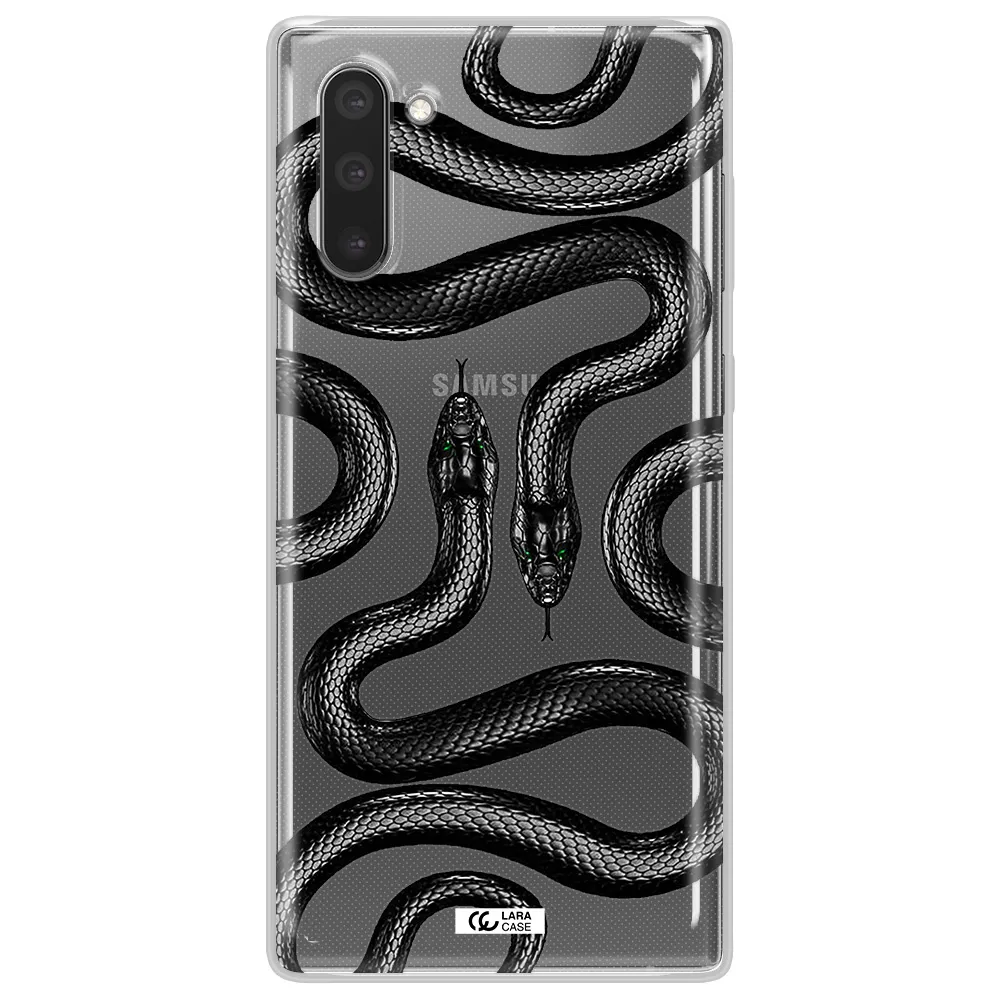 Black Snake Samsung Note 10 Clear TPU Case