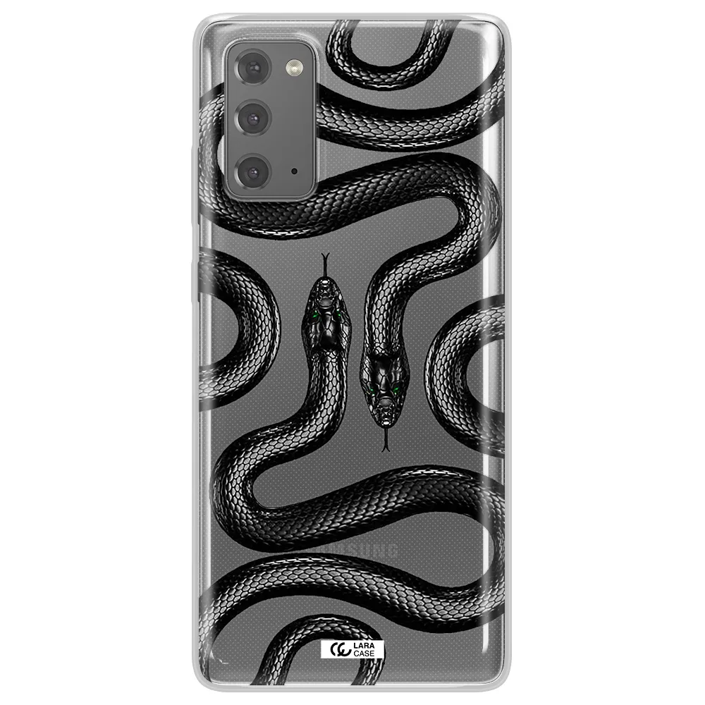 Black Snake Samsung Note 20 Clear TPU Case