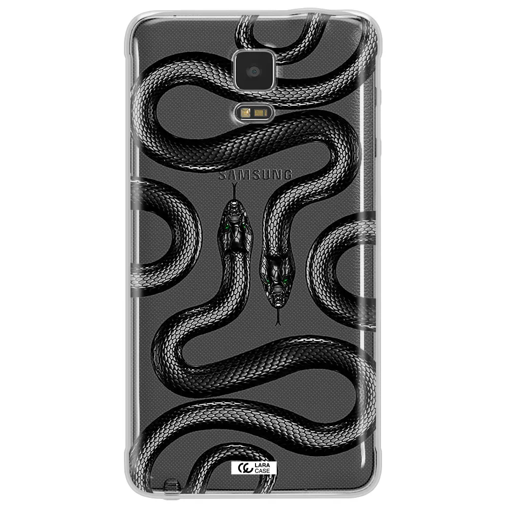 Black Snake Samsung Note 4 Clear TPU Case