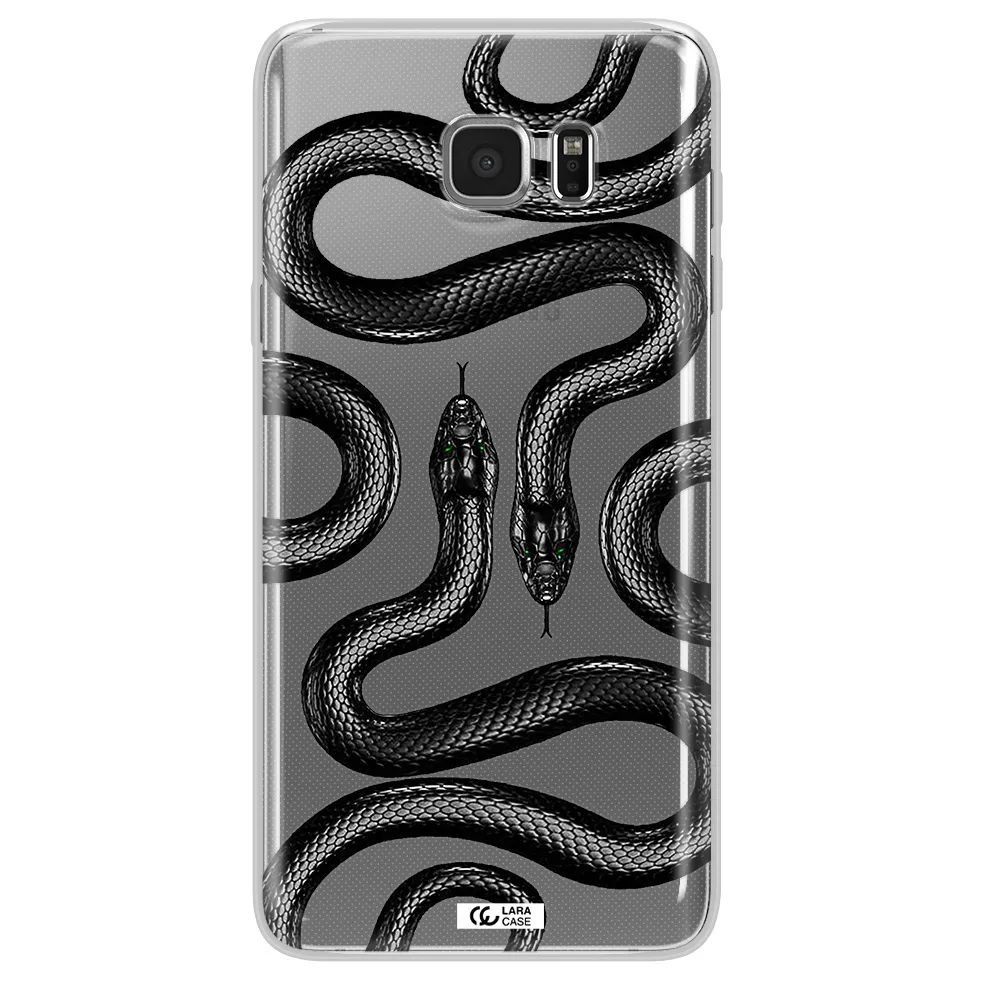 Black Snake Samsung Note 5 Clear TPU Case
