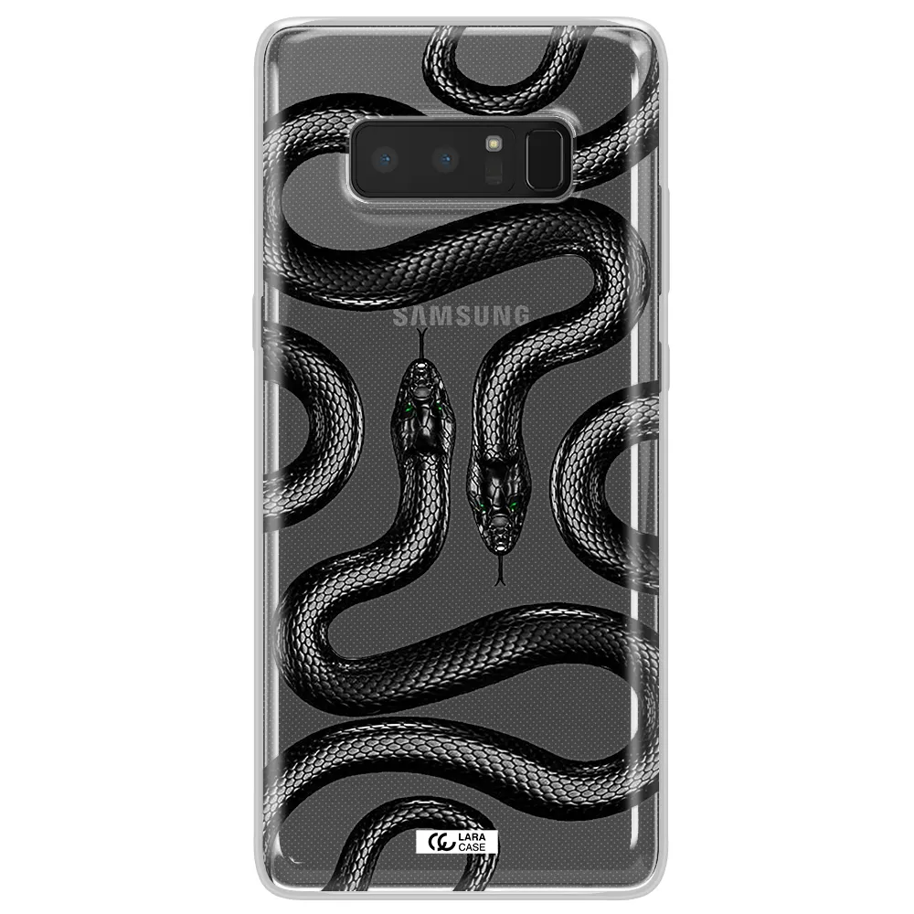 Black Snake Samsung Note 8 Clear TPU Case