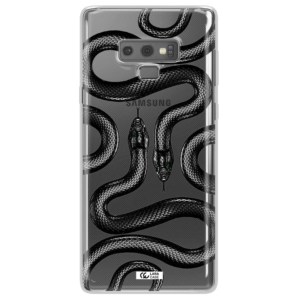 Black Snake Samsung Note 9 Clear TPU Case