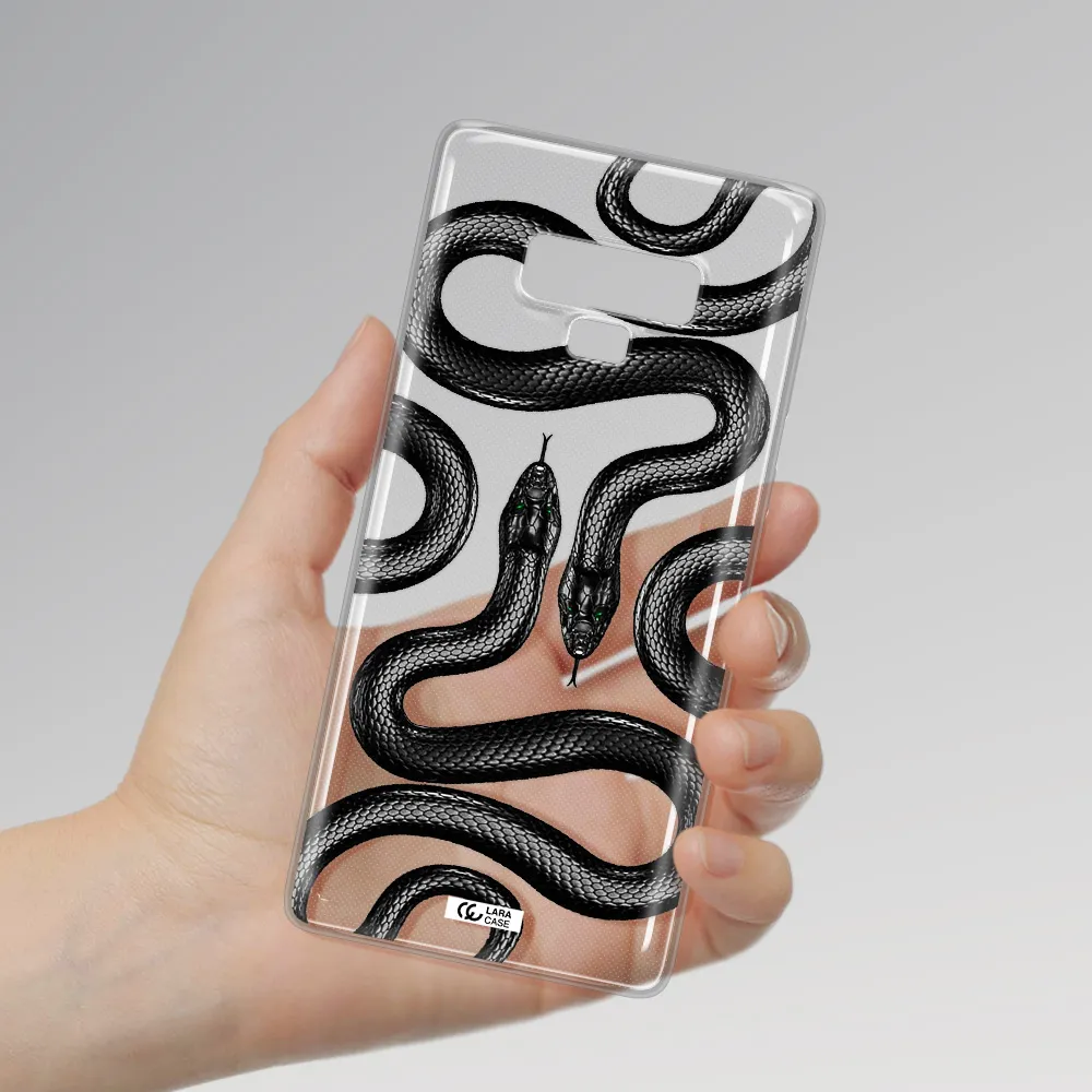 Black Snake Samsung Note 9 Clear TPU Case