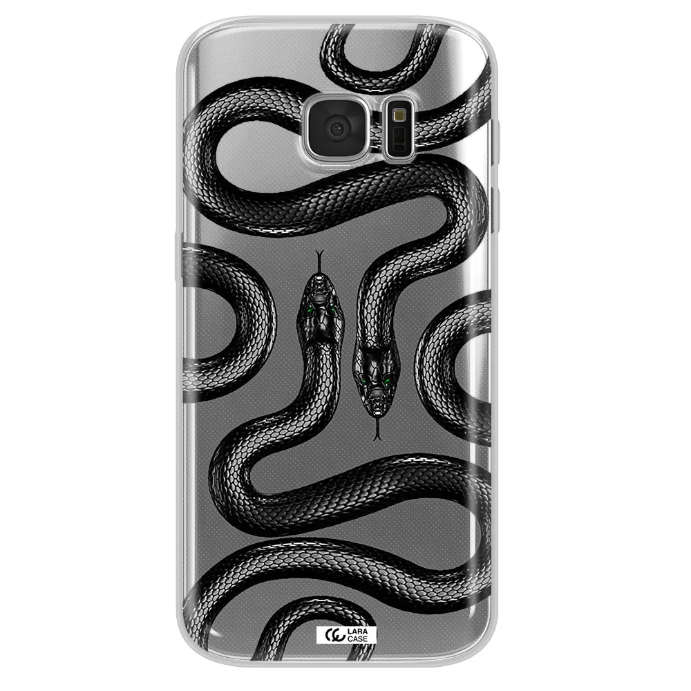 Black Snake Samsung S 7 Clear TPU Case