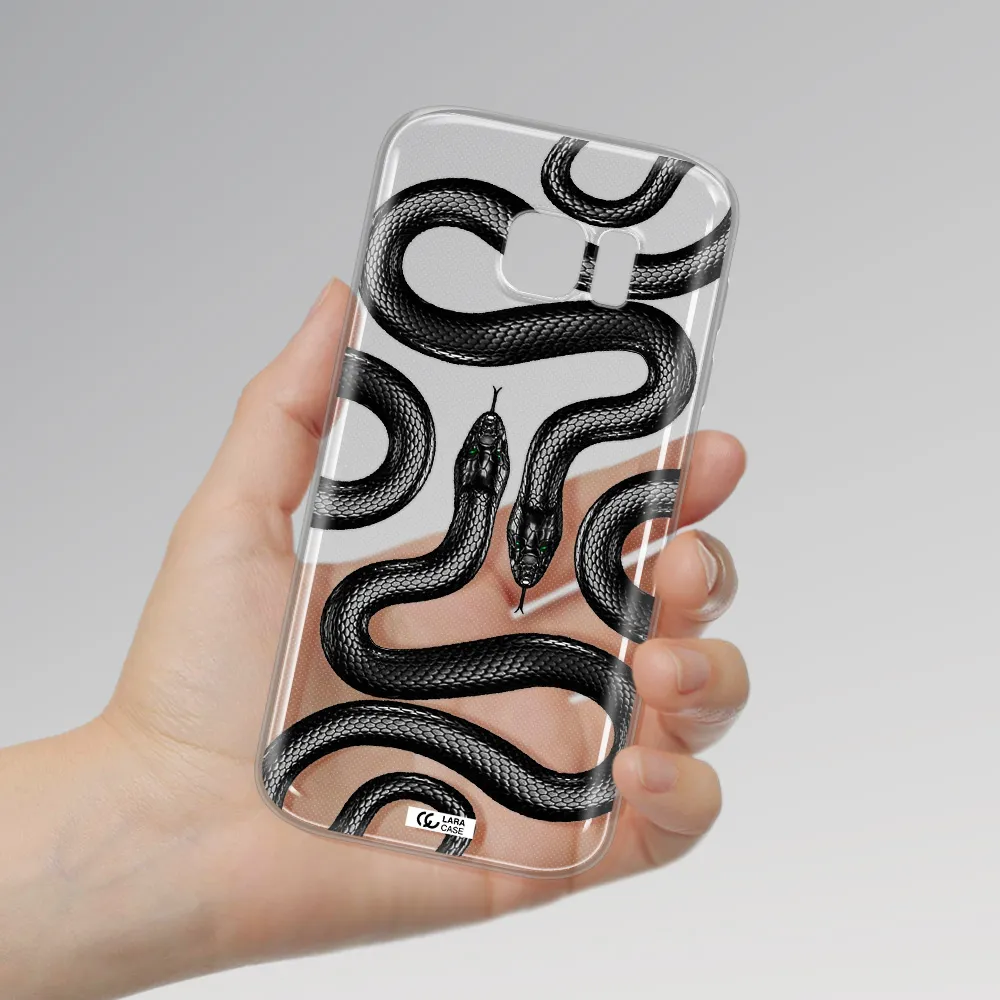 Black Snake Samsung S 7 Clear TPU Case