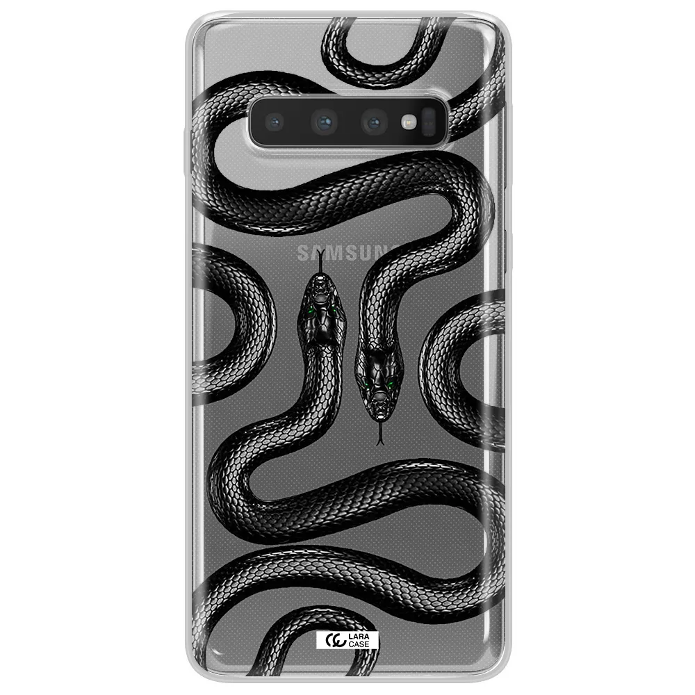 Black Snake Samsung S10 Plus Clear TPU Case