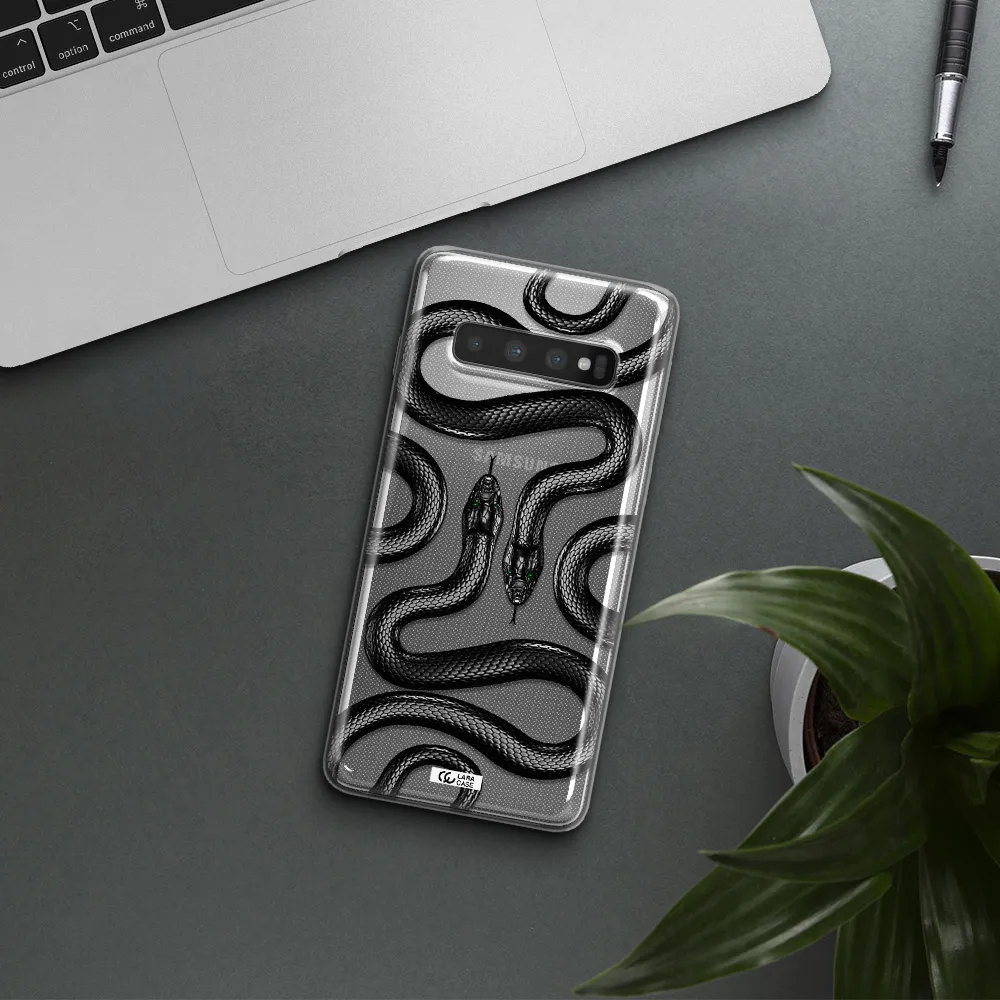 Black Snake Samsung S10 Plus Clear TPU Case