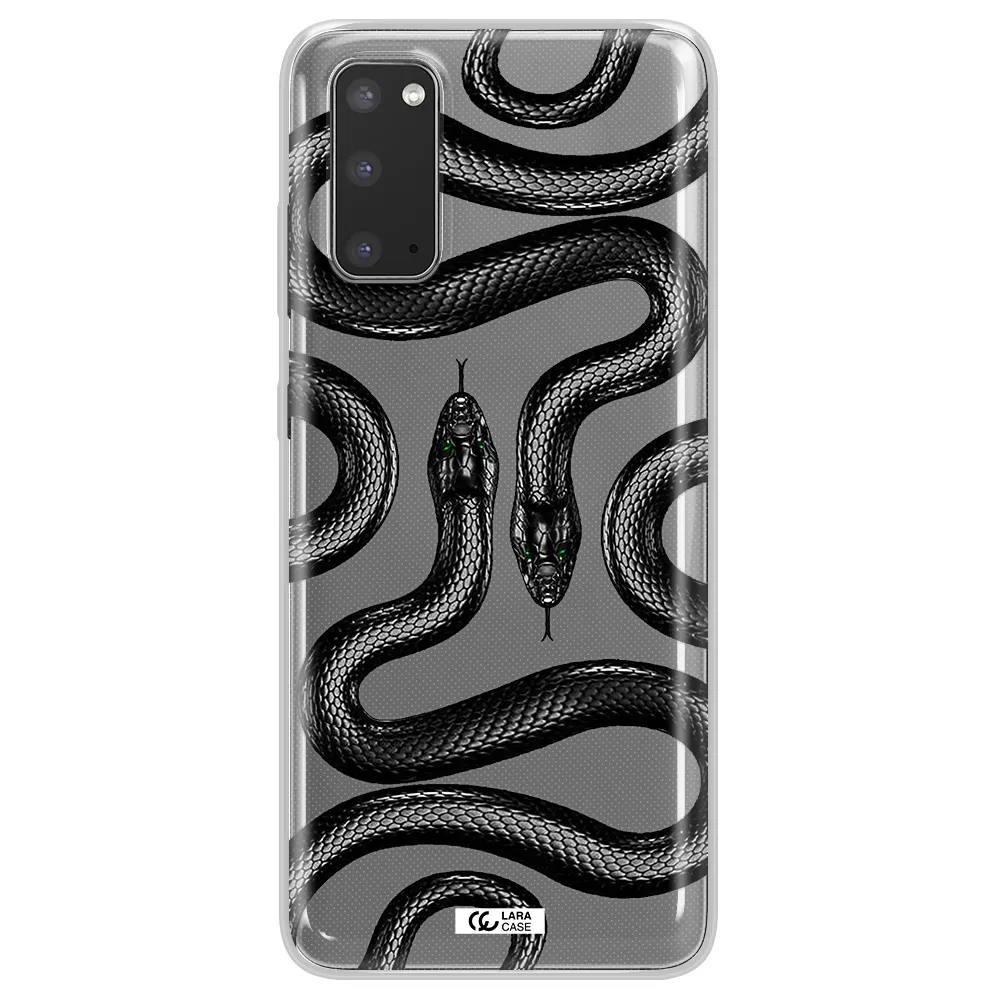 Black Snake Samsung S20 Clear TPU Case