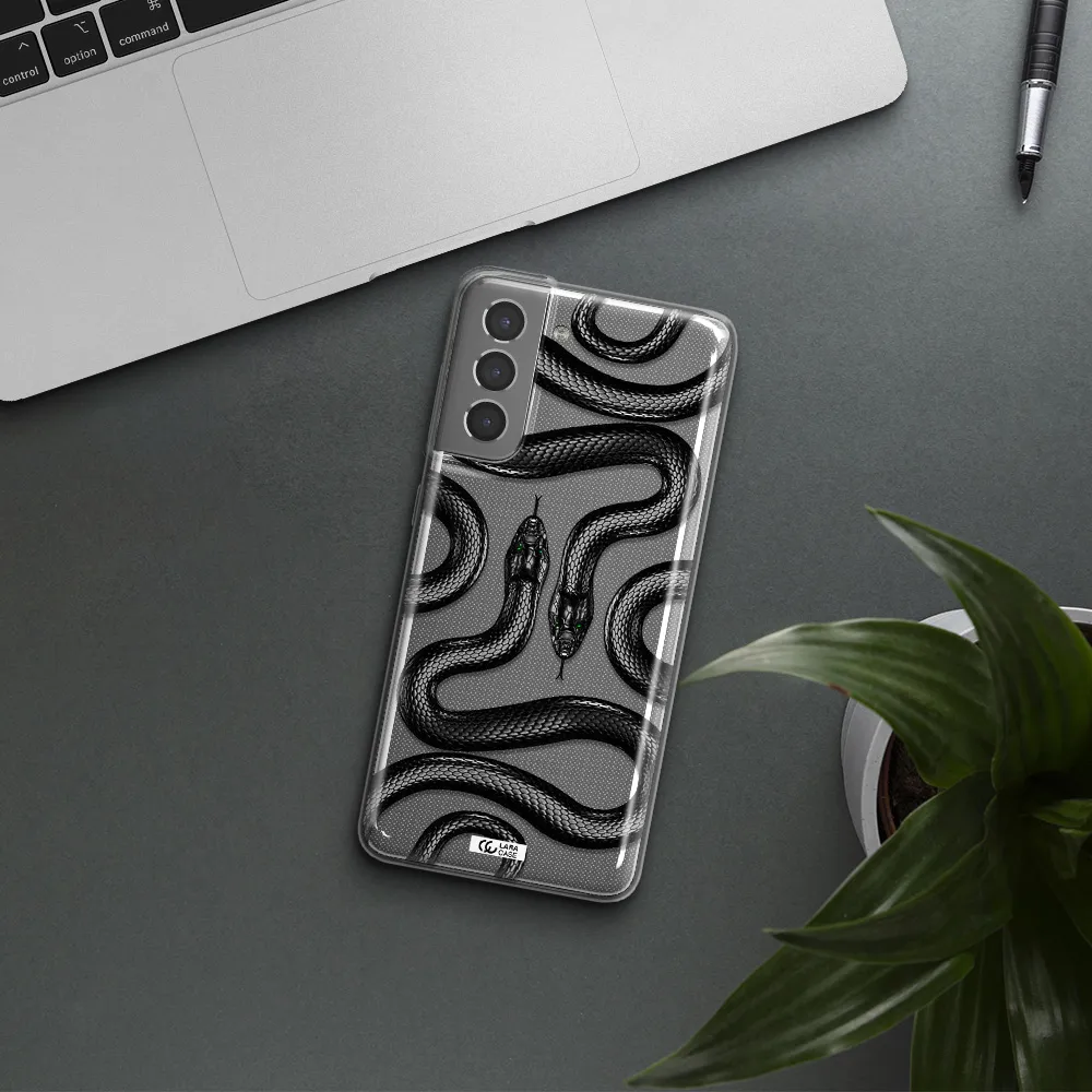 Black Snake Samsung S21 Clear TPU Case