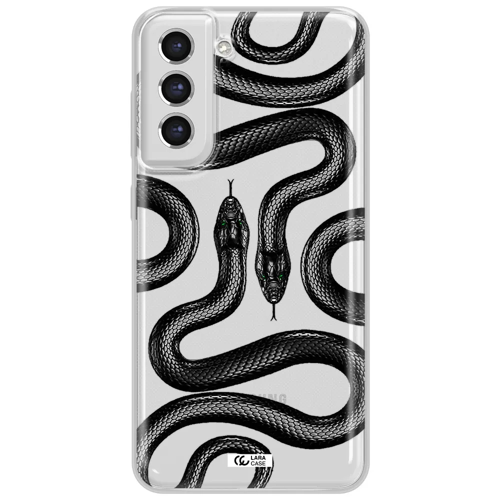 Black Snake Samsung S21 Fe Clear Tpu Case