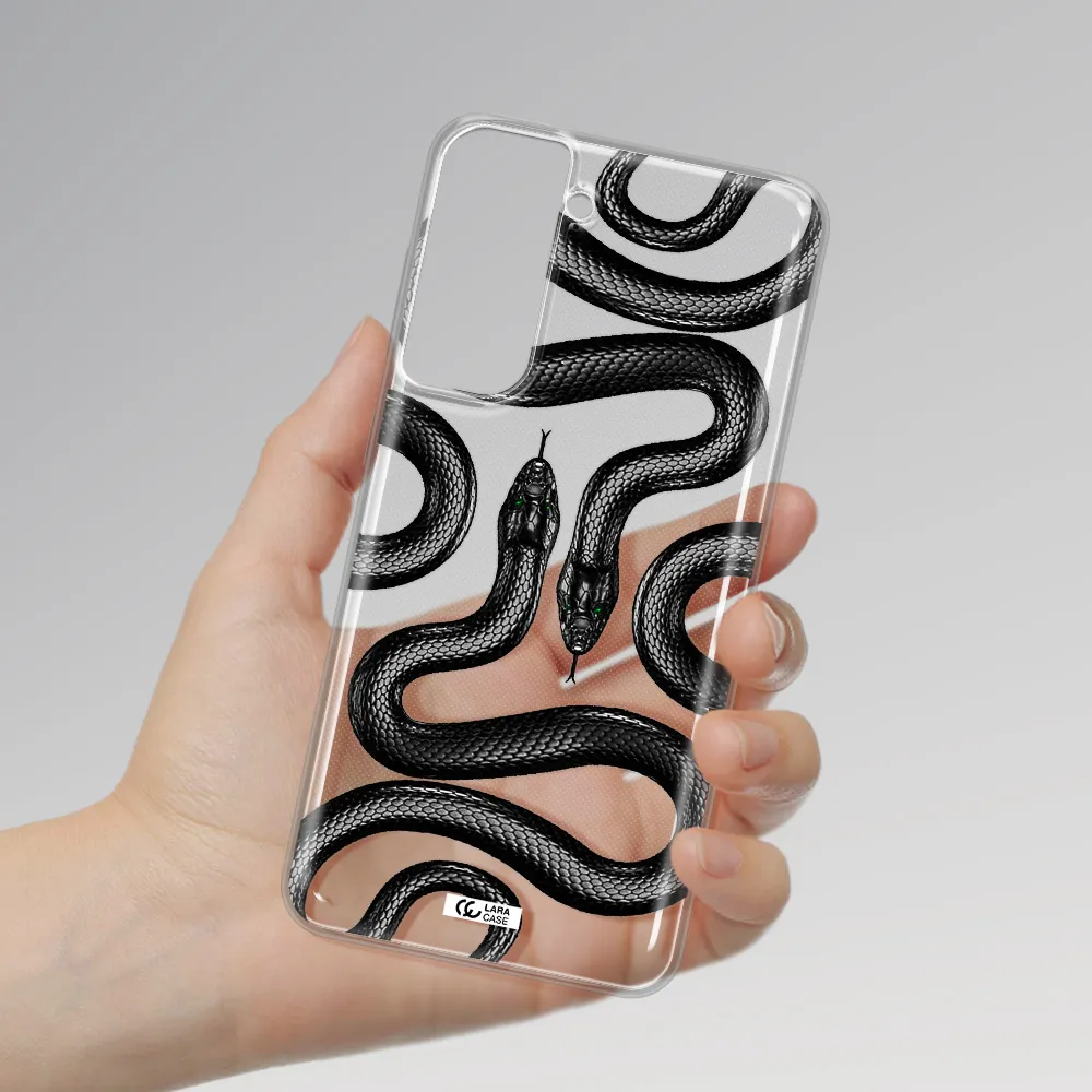 Black Snake Samsung S21 Fe Clear Tpu Case