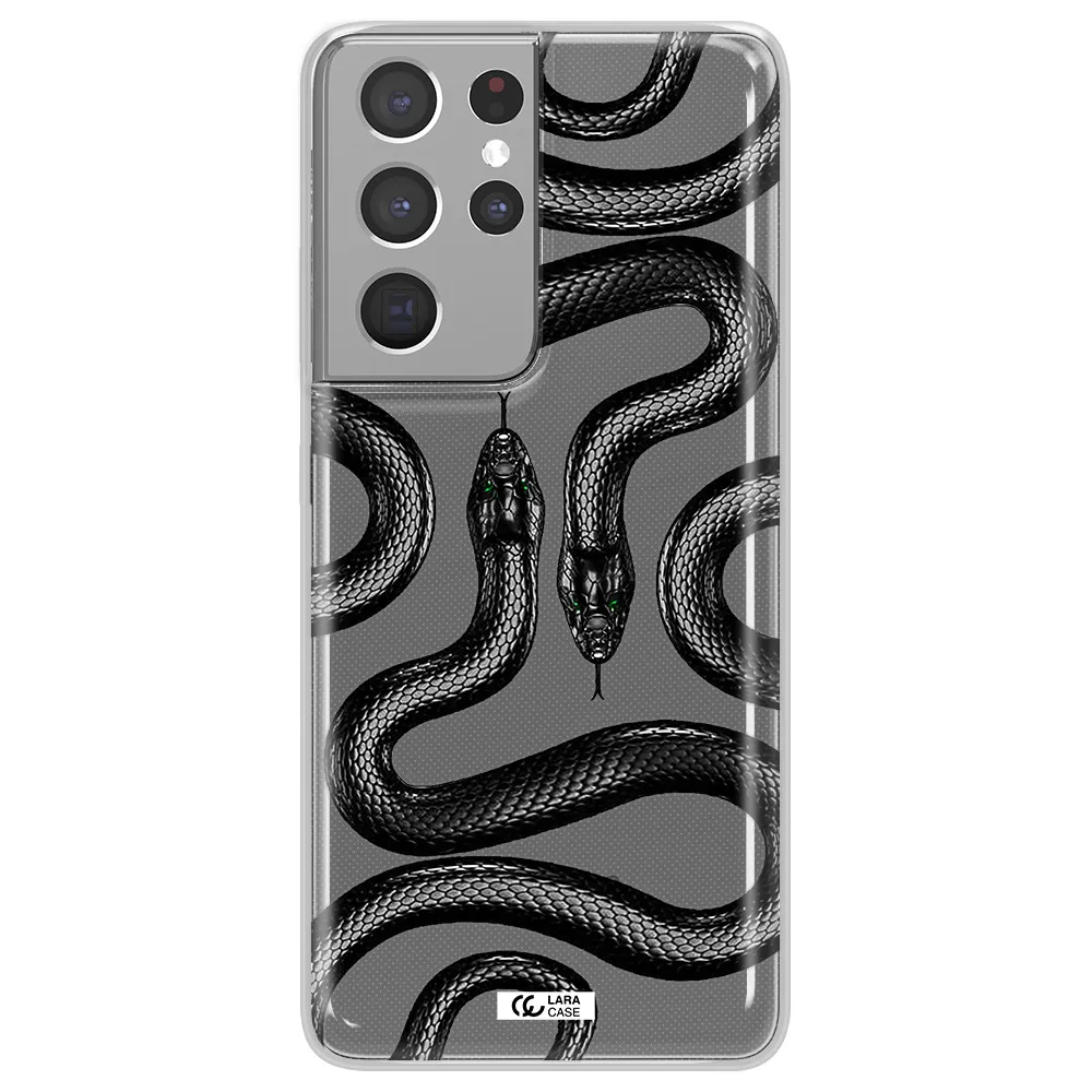Black Snake Samsung S21 Ultra Clear TPU Case