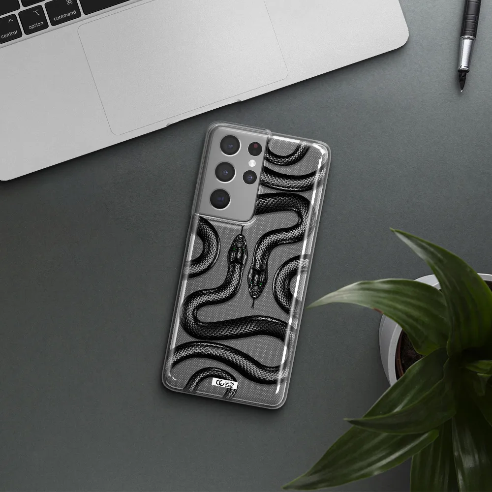 Black Snake Samsung S21 Ultra Clear TPU Case