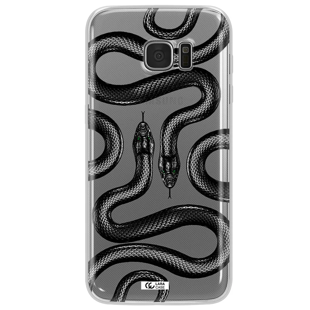 Black Snake Samsung S7 Edge Clear TPU Case