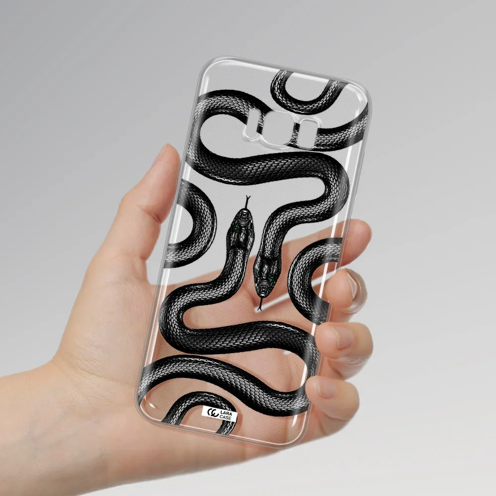 Black Snake Samsung S8 Clear TPU Case