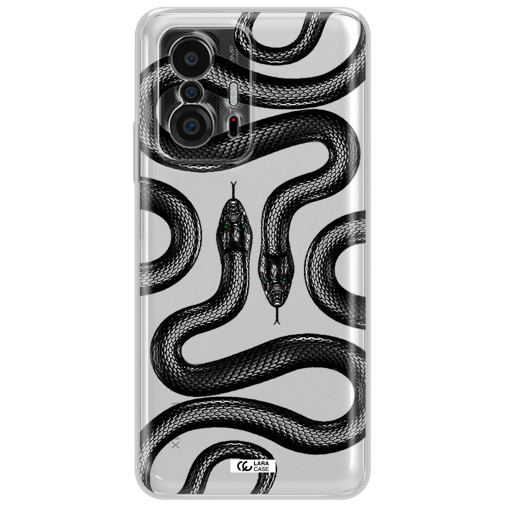 Black Snake Xiaomi 11T Clear Tpu Case