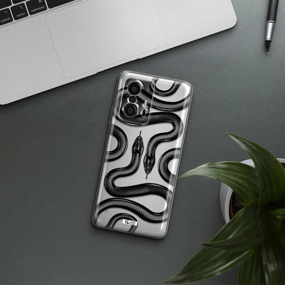 Black Snake Xiaomi 11T Clear Tpu Case