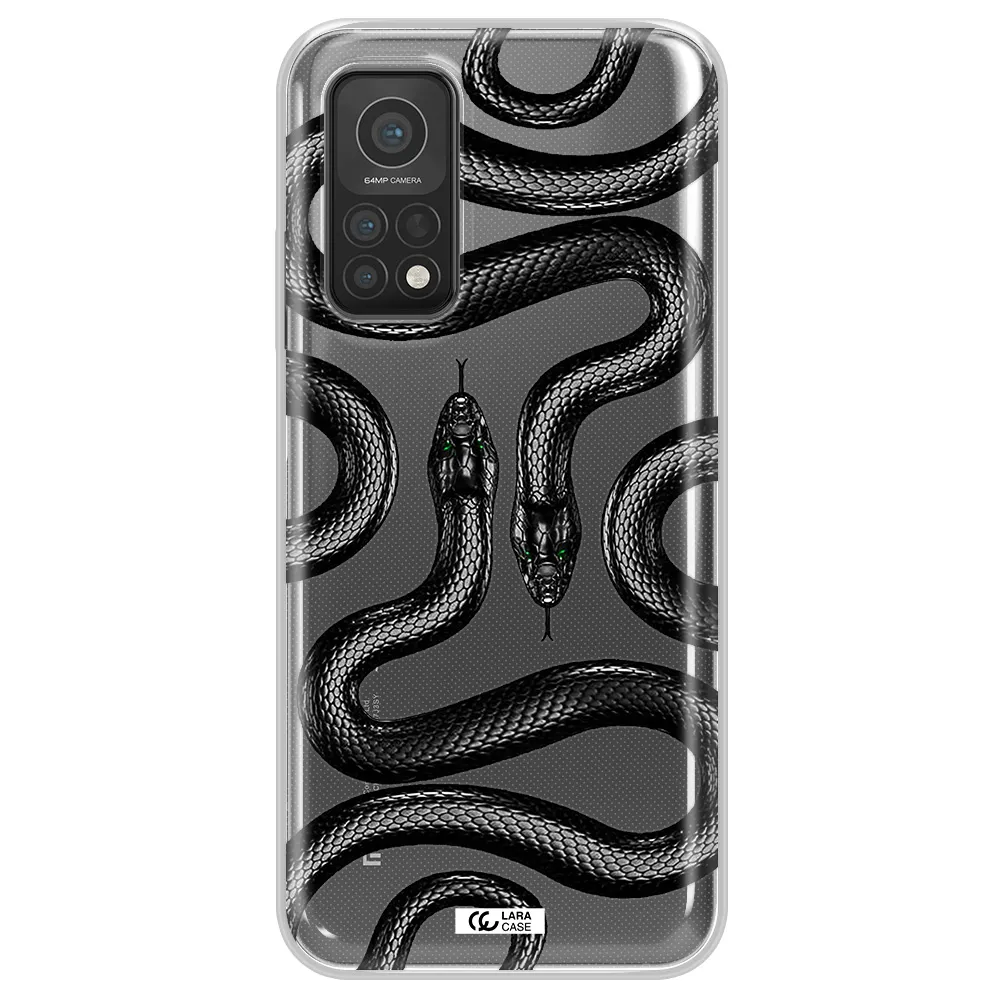 Black Snake Xiaomi Mi 10T Clear TPU Case