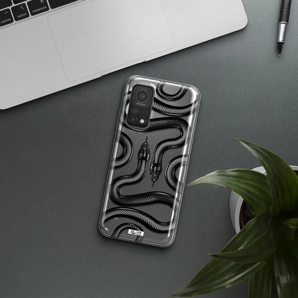 Black Snake Xiaomi Mi 10T Clear TPU Case