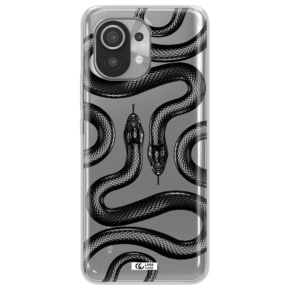 Black Snake Xiaomi Mi 11 Clear TPU Case