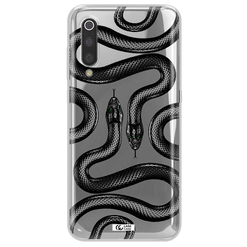 Black Snake Xiaomi Mi 9 Clear TPU Case