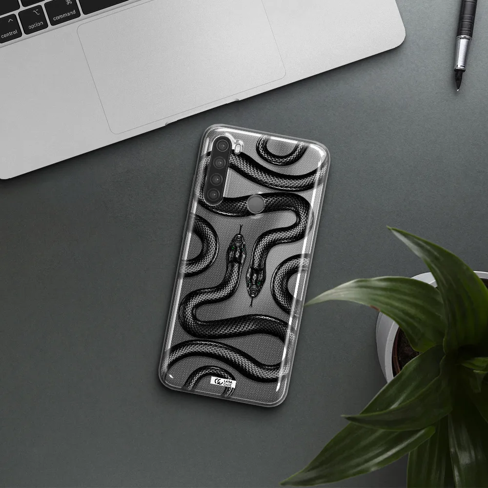 Black Snake Xiaomi Note 8 Clear TPU Case