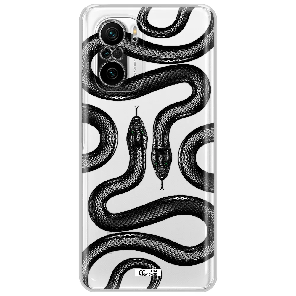 Black Snake Xiaomi Poco F3 Clear Tpu Case