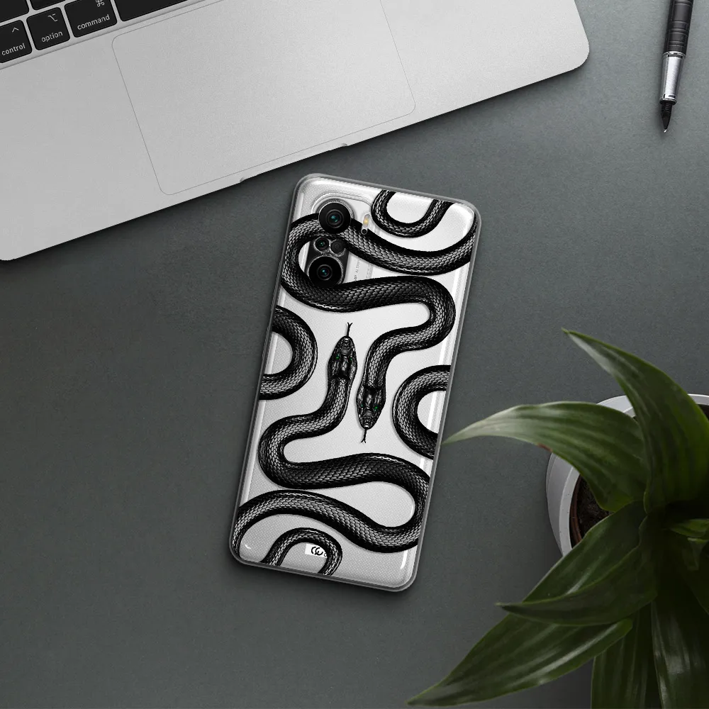 Black Snake Xiaomi Poco F3 Clear Tpu Case