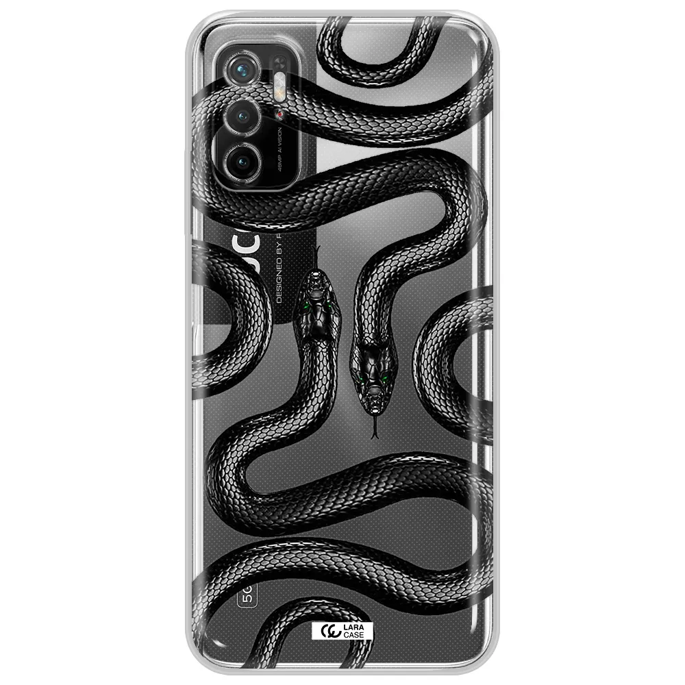 Black Snake Xiaomi Poco M3 Pro Clear Tpu Case