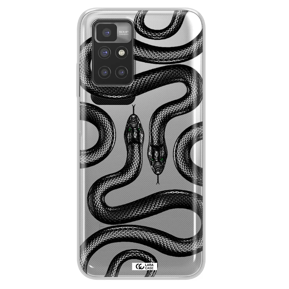 Black Snake Xiaomi Redmi 10 Clear TPU Case