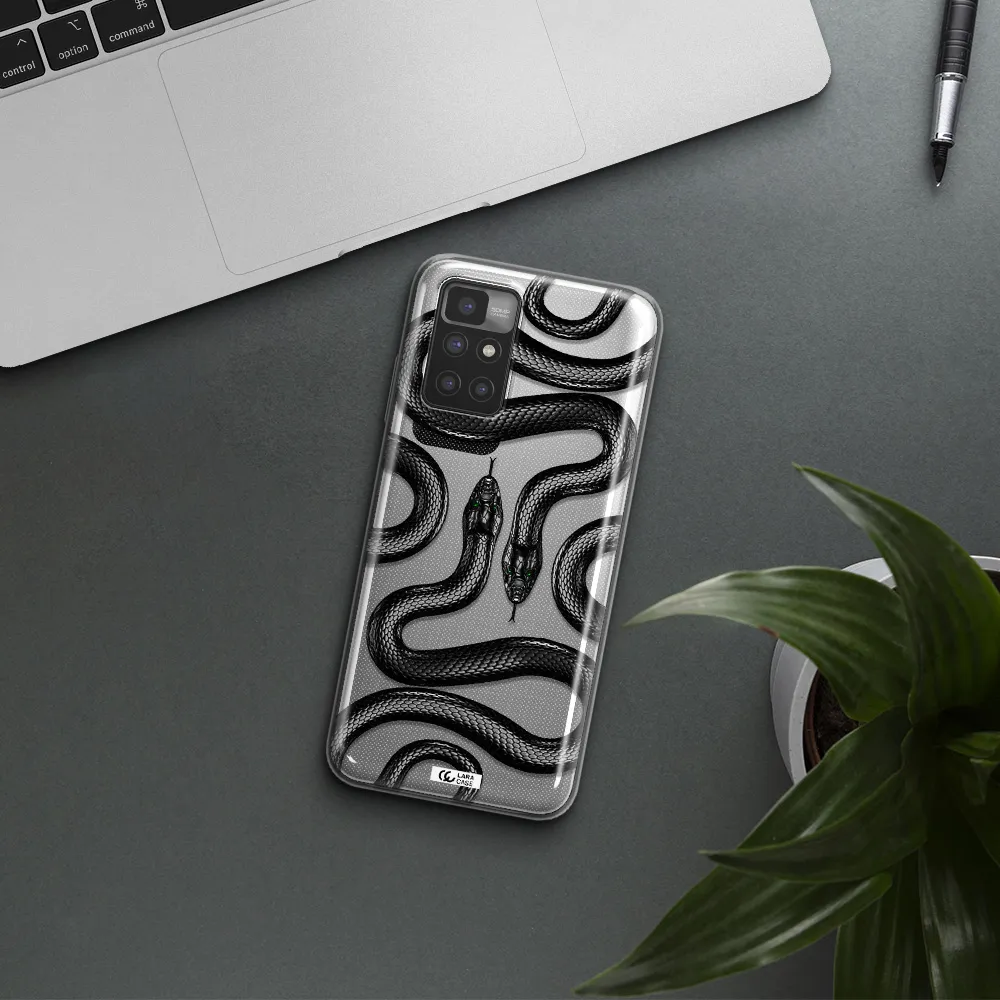 Black Snake Xiaomi Redmi 10 Clear TPU Case