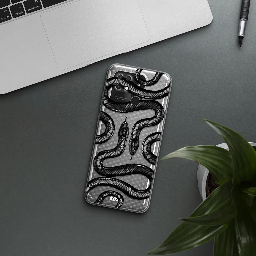Black Snake Xiaomi Redmi 10C Clear TPU Case