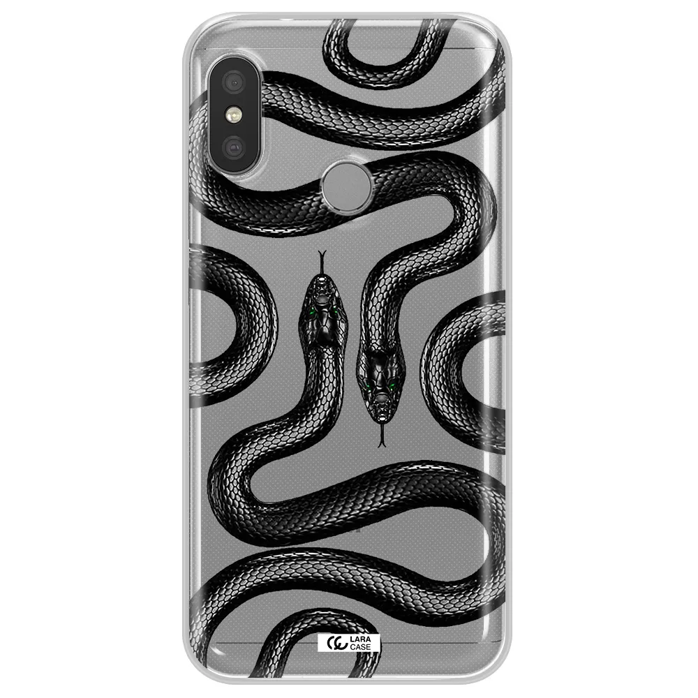 Black Snake Xiaomi Redmi 6 Pro Clear TPU Case