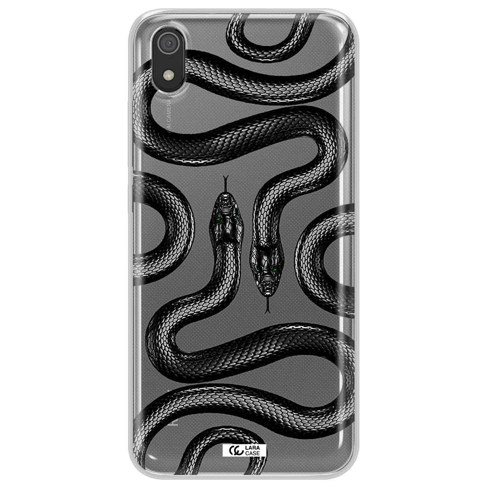 Black Snake Xiaomi Redmi 7A Clear TPU Case