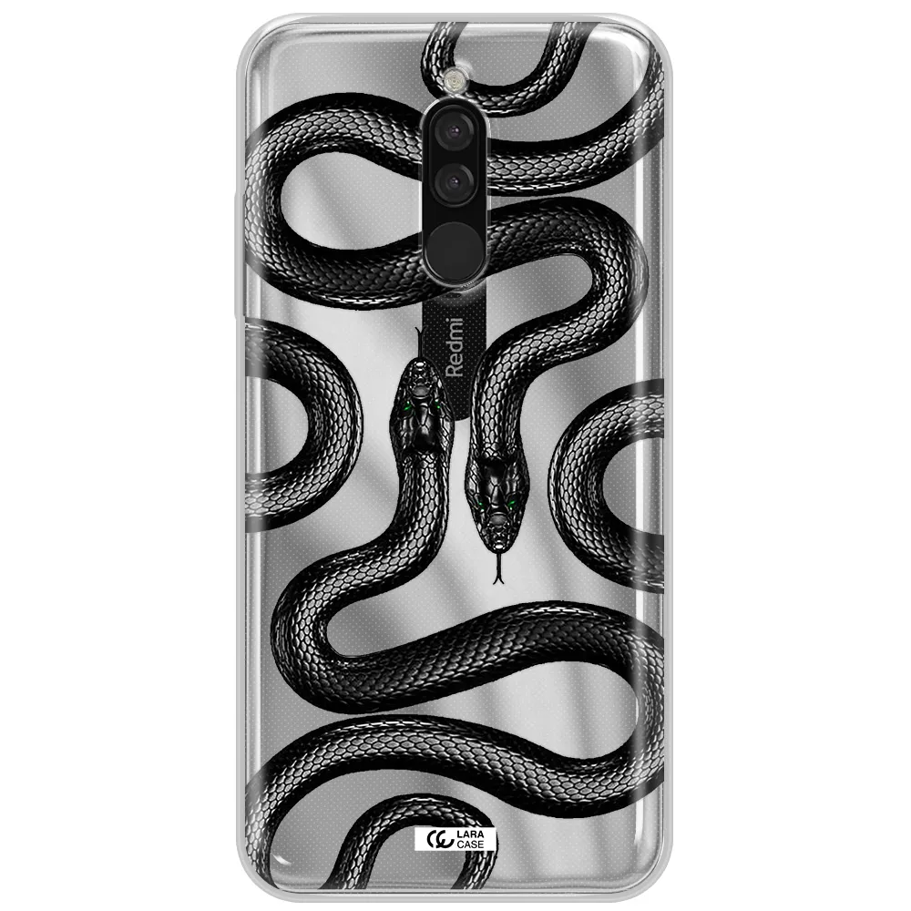 Black Snake Xiaomi Redmi 8 Clear Tpu Case