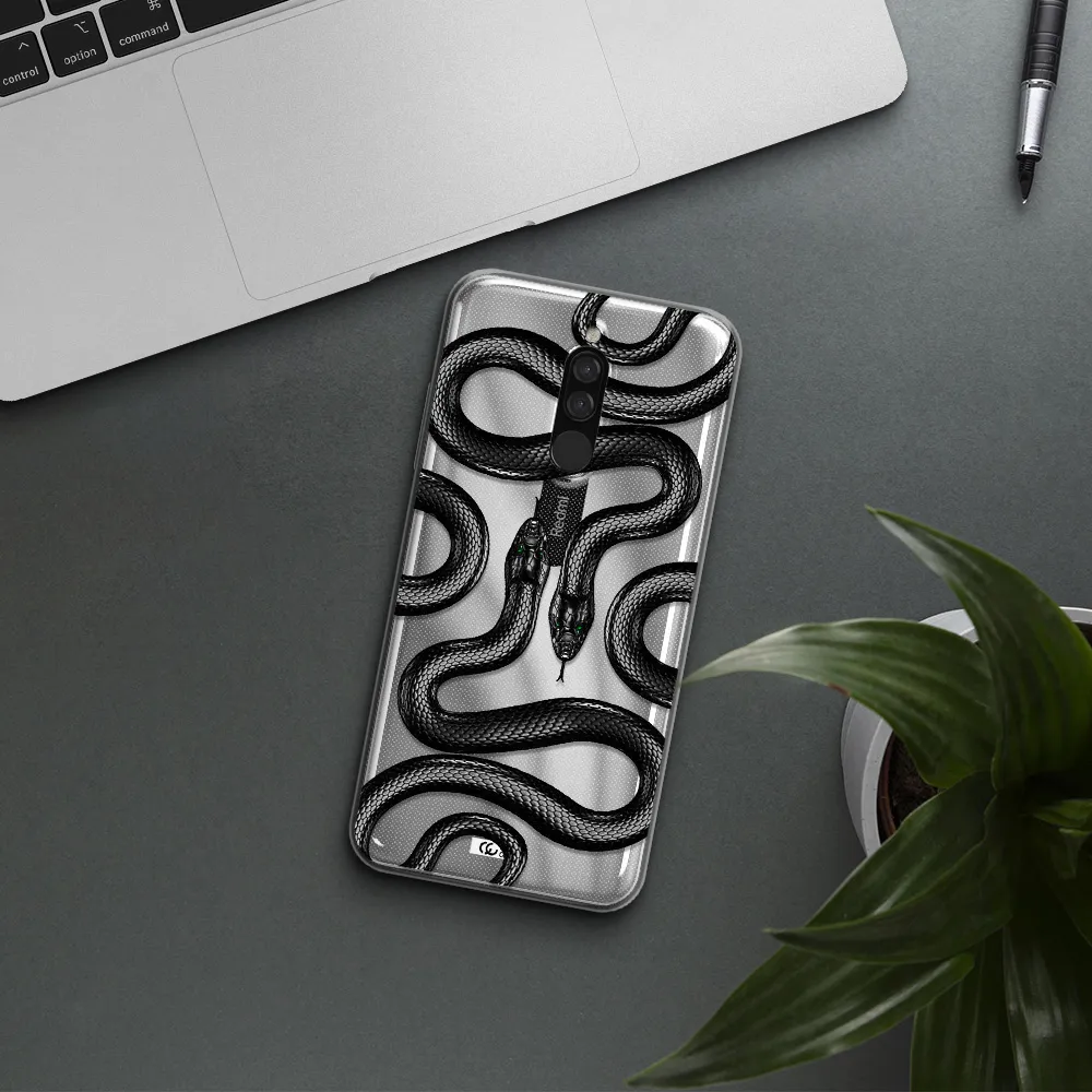 Black Snake Xiaomi Redmi 8 Clear Tpu Case