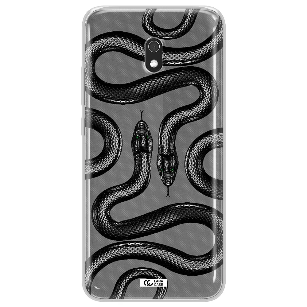 Black Snake Xiaomi Redmi 8A Clear TPU Case