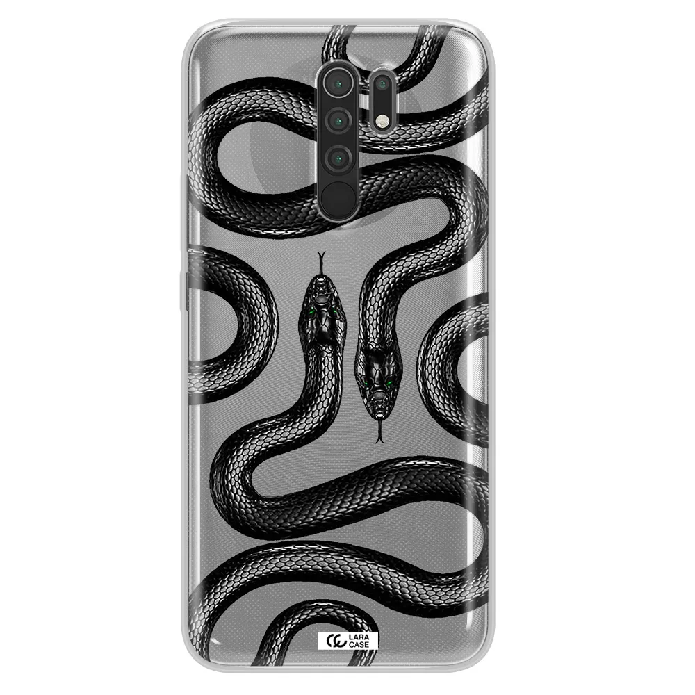 Black Snake Xiaomi Redmi 9 Clear TPU Case