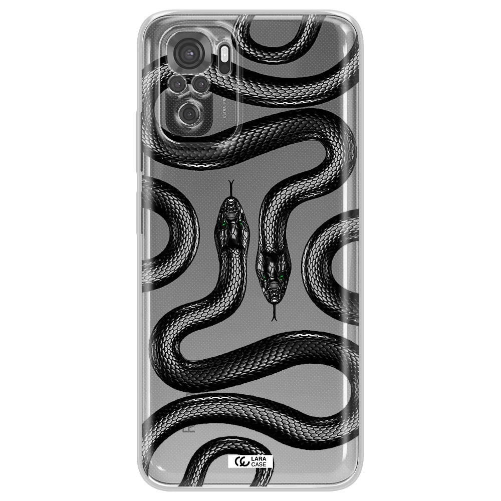 Black Snake Xiaomi Redmi Note 10S Clear Tpu Case
