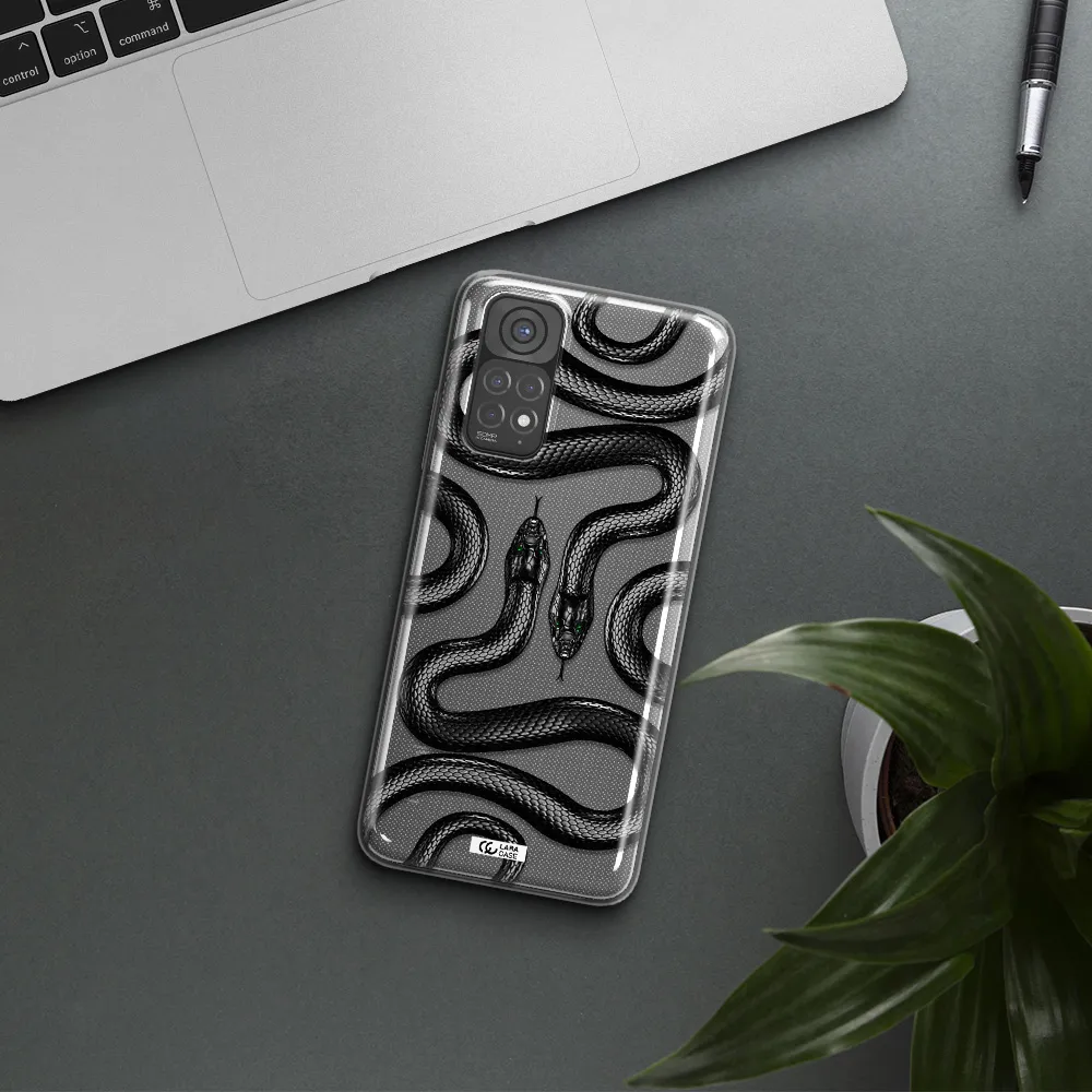 Black Snake Xiaomi Redmi Note 11 Clear TPU Case