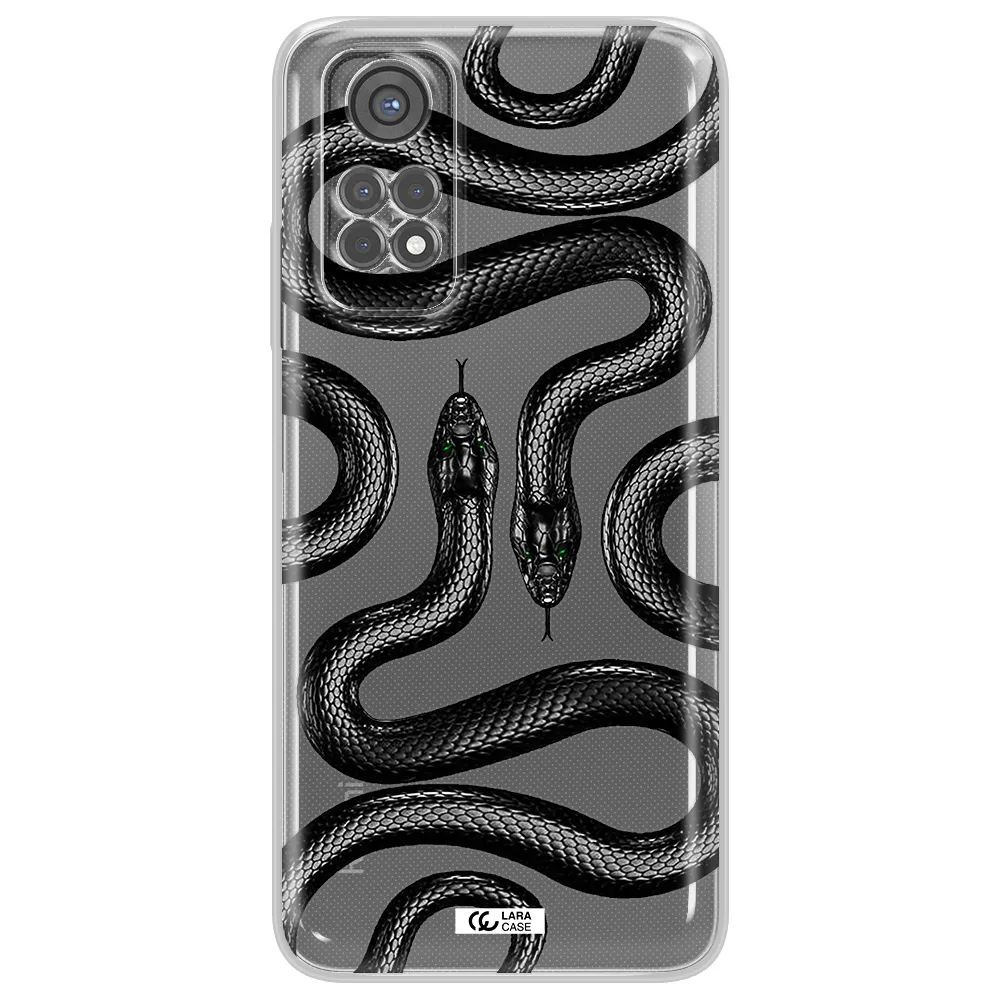 Black Snake Xiaomi Redmi Note 11S Clear Tpu Case