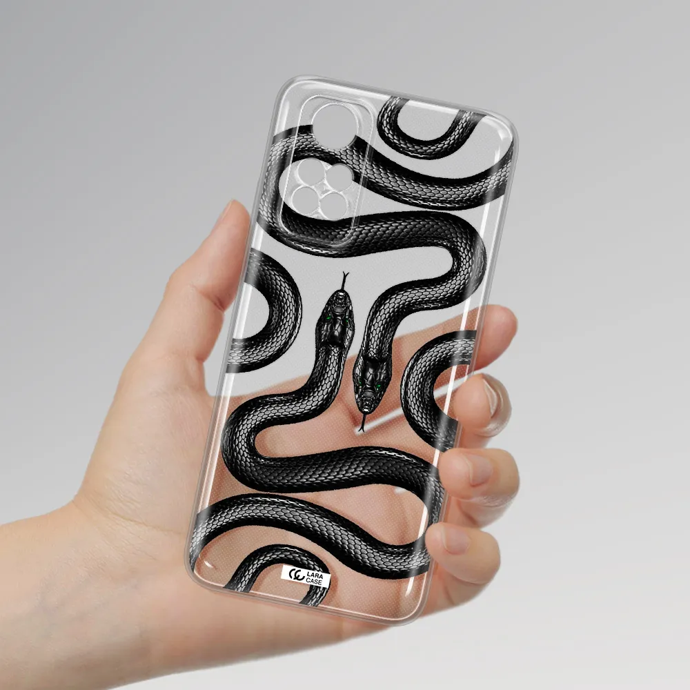 Black Snake Xiaomi Redmi Note 11S Clear Tpu Case