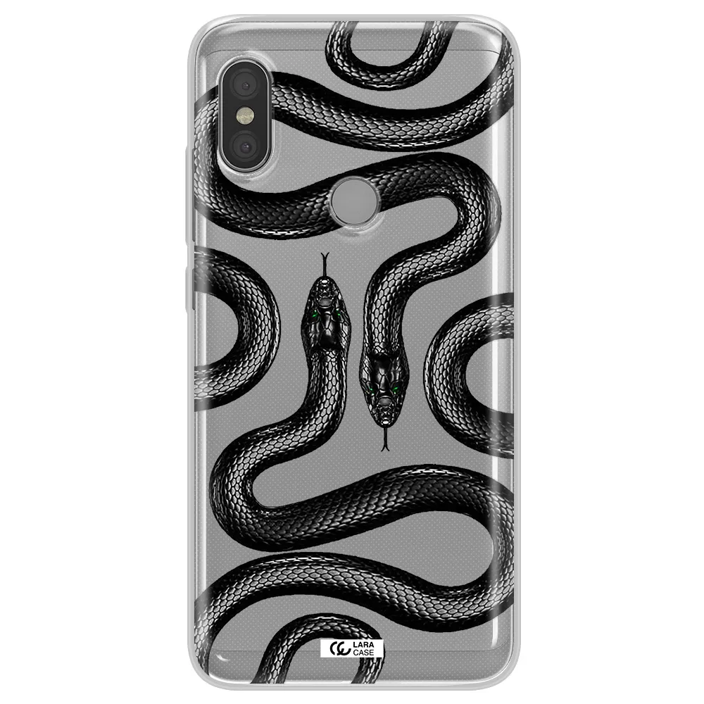 Black Snake Xiaomi Redmi Note 6 Pro Clear TPU Case