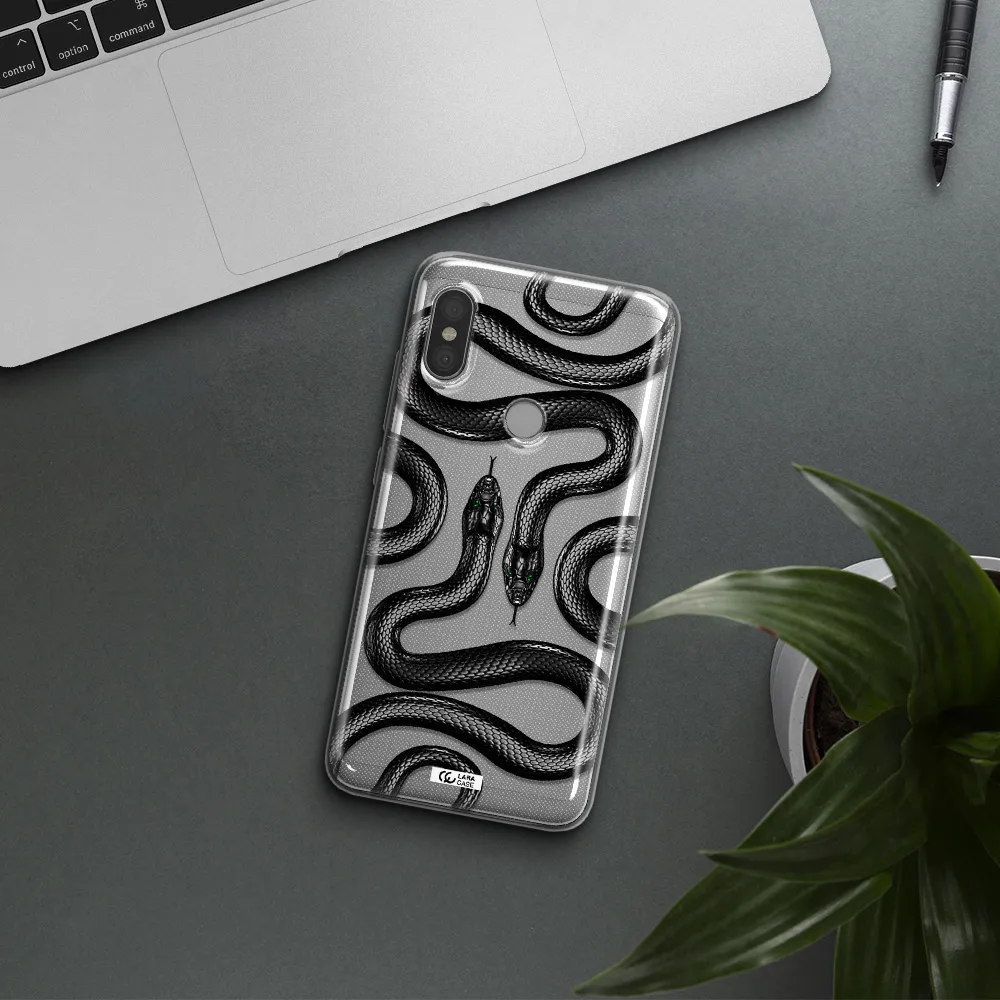Black Snake Xiaomi Redmi Note 6 Pro Clear TPU Case